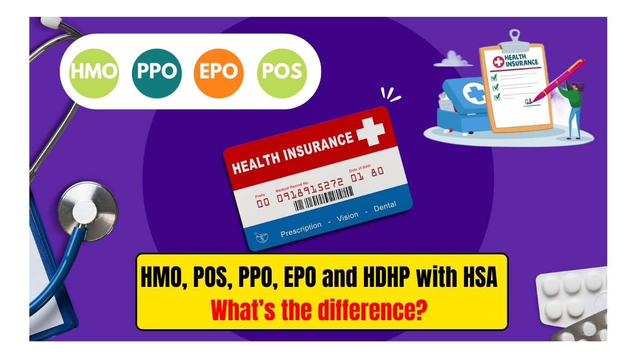 HMO vs PPO vs EPO vs POS vs HDHP with HSA Best Health Insurance Plans in USA (2025)